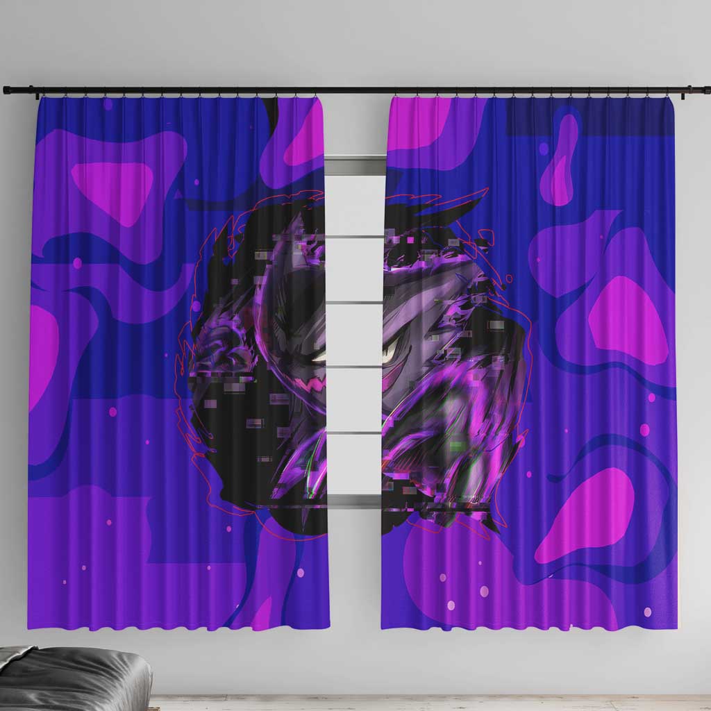 Gengar - Poke Window Curtain Anime Style