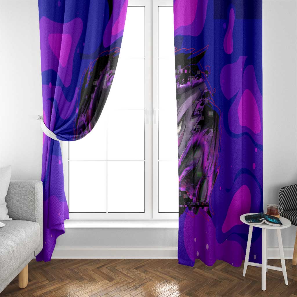 Gengar - Poke Window Curtain Anime Style