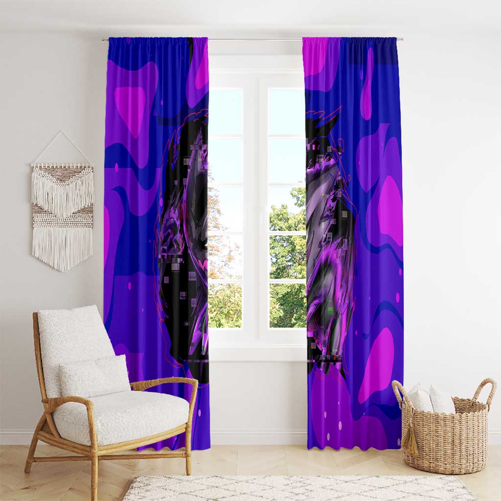 Gengar - Poke Window Curtain Anime Style