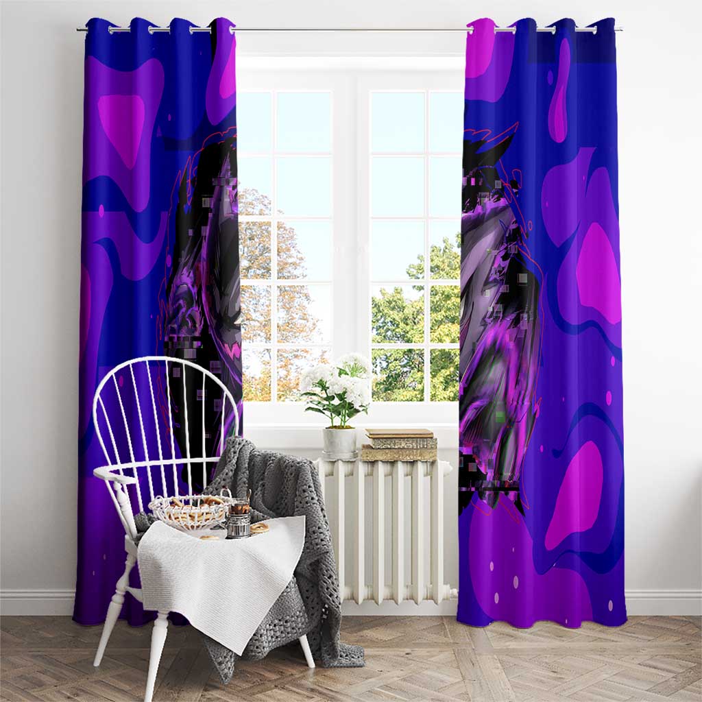 Gengar - Poke Window Curtain Anime Style