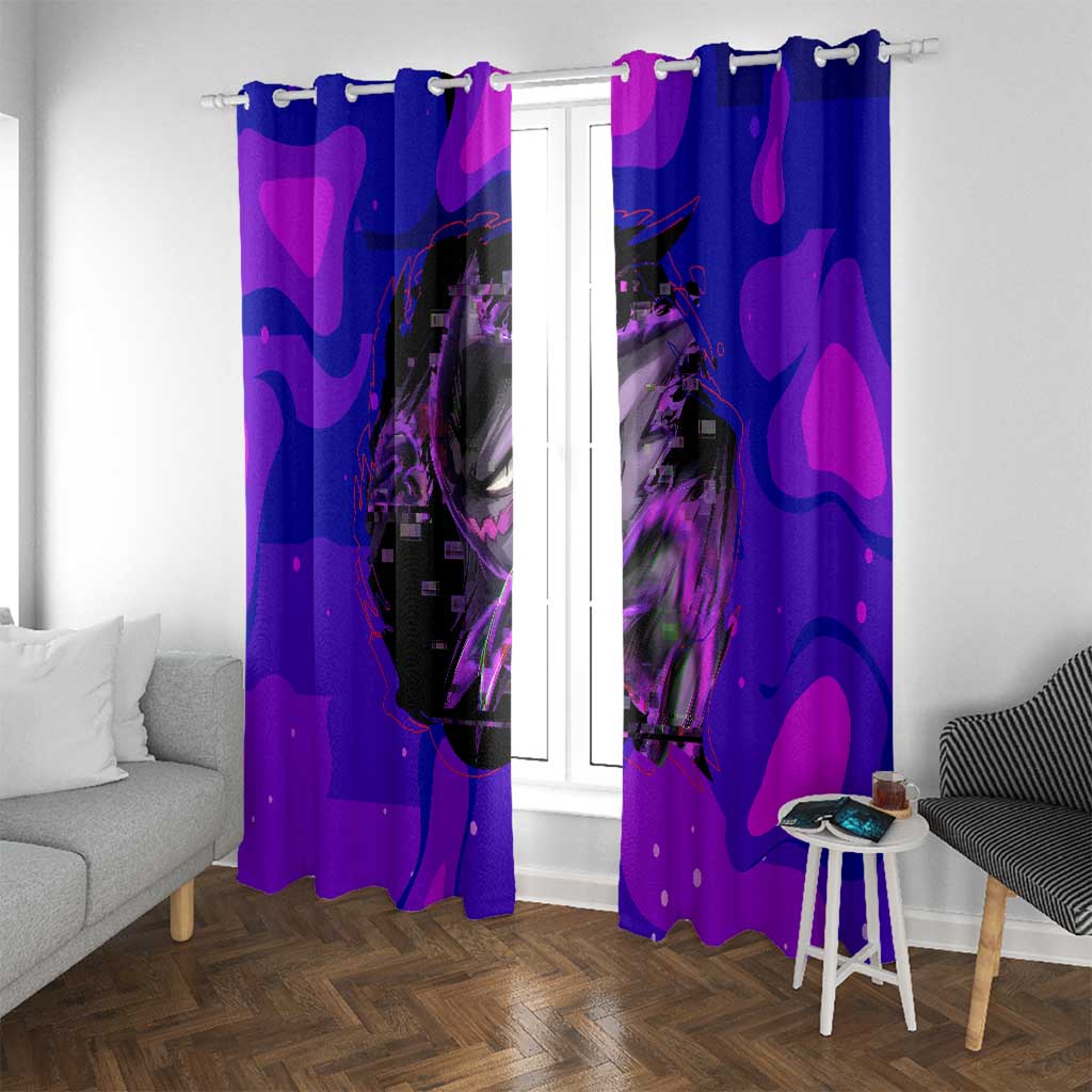 Gengar - Poke Window Curtain Anime Style