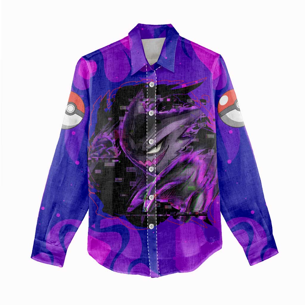 Gengar - Poke Women Casual Shirt Anime Style