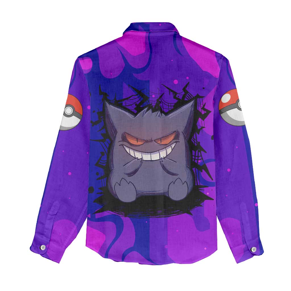 Gengar - Poke Women Casual Shirt Anime Style