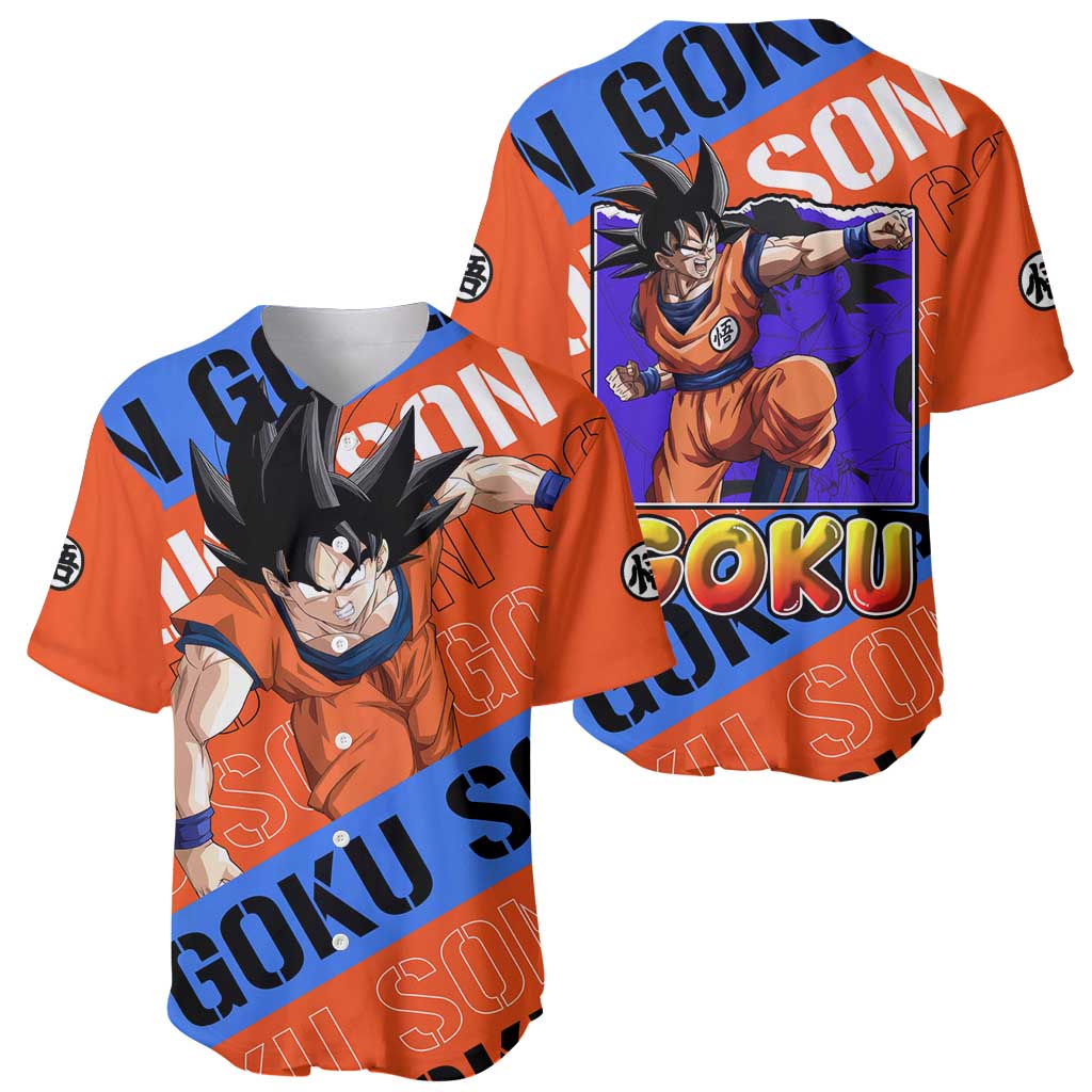 Kakarot Son Goku - Dragon Ball Z Baseball Jersey Anime Style