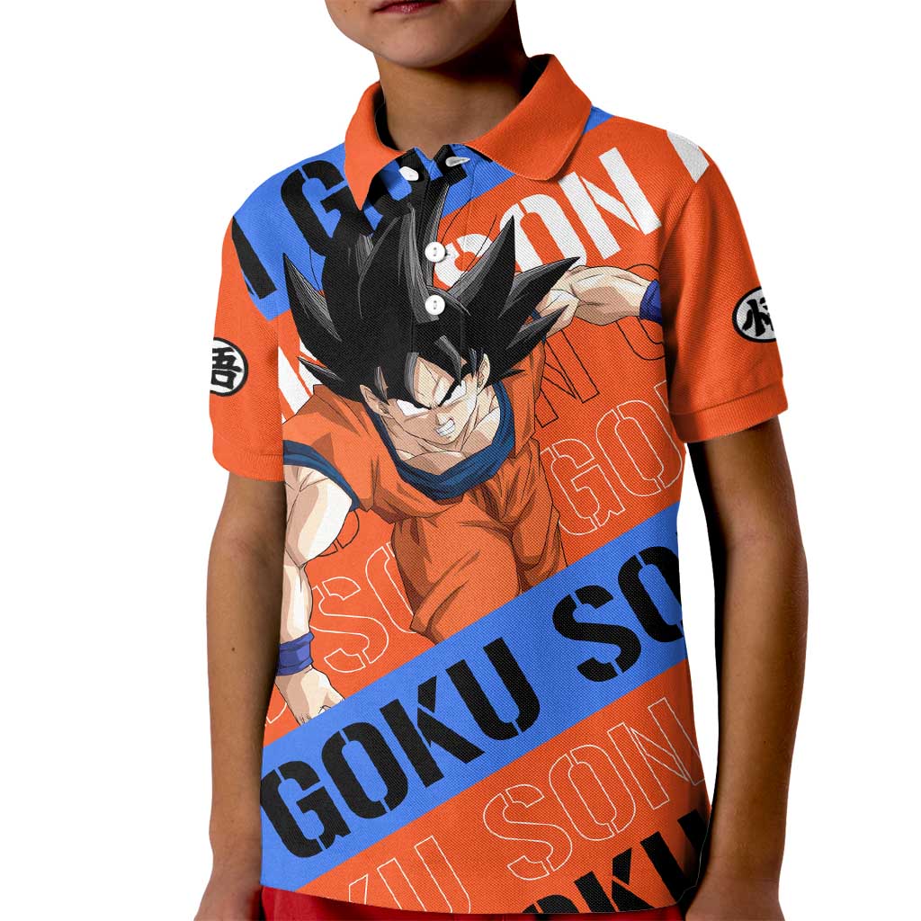 Kakarot Son Goku - Dragon Ball Z Kid Polo Shirt Anime Style