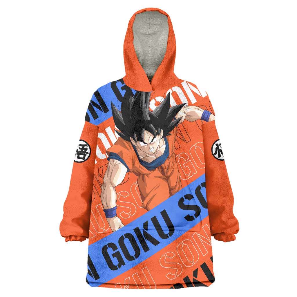Kakarot Son Goku - Dragon Ball Z Wearable Blanket Hoodie Anime Style