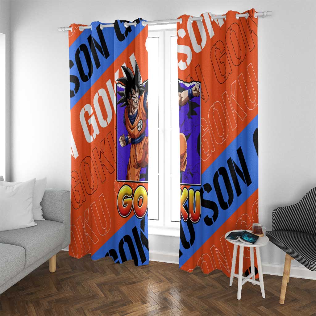 Kakarot Son Goku - Dragon Ball Z Window Curtain Anime Style