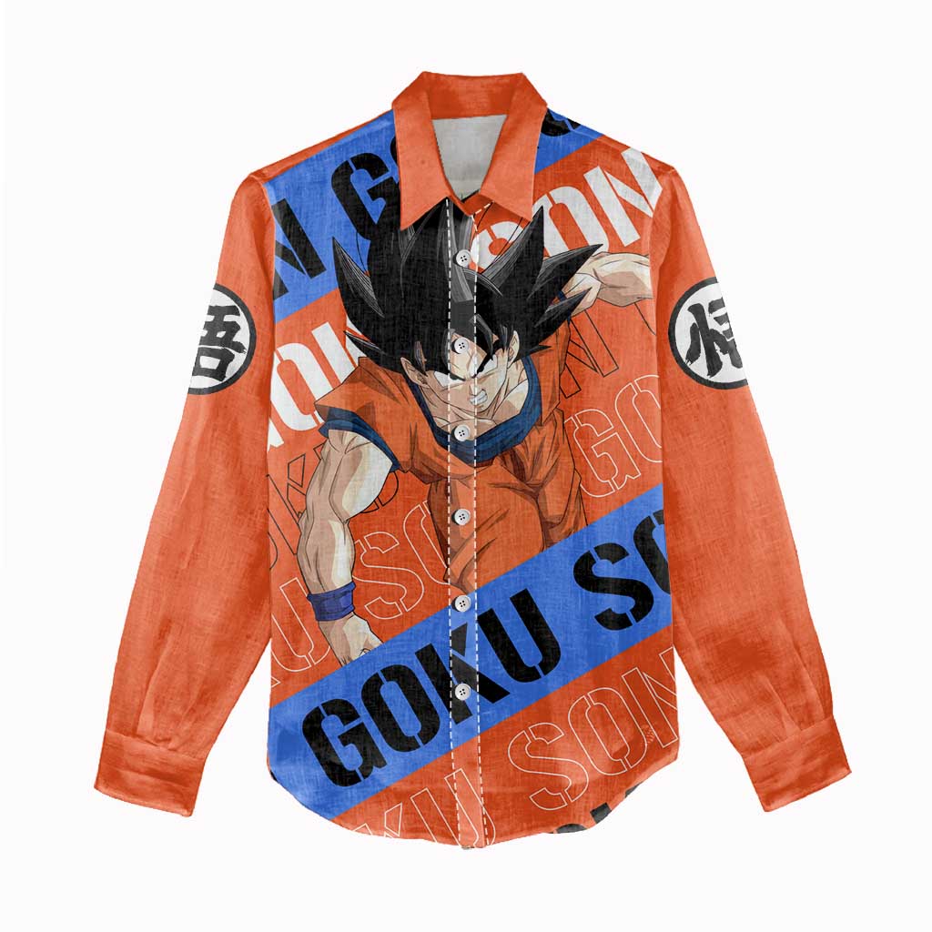 Kakarot Son Goku - Dragon Ball Z Women Casual Shirt Anime Style