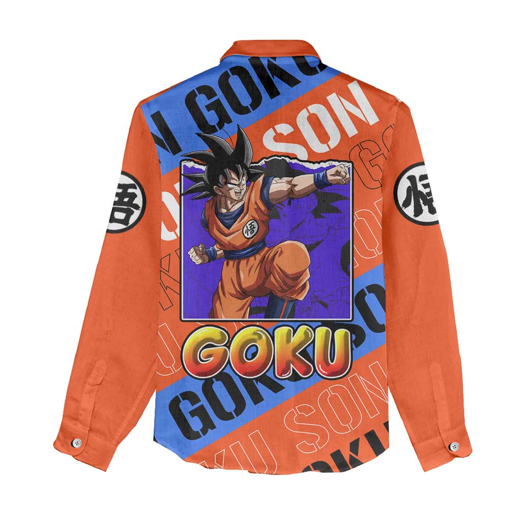 Kakarot Son Goku - Dragon Ball Z Women Casual Shirt Anime Style