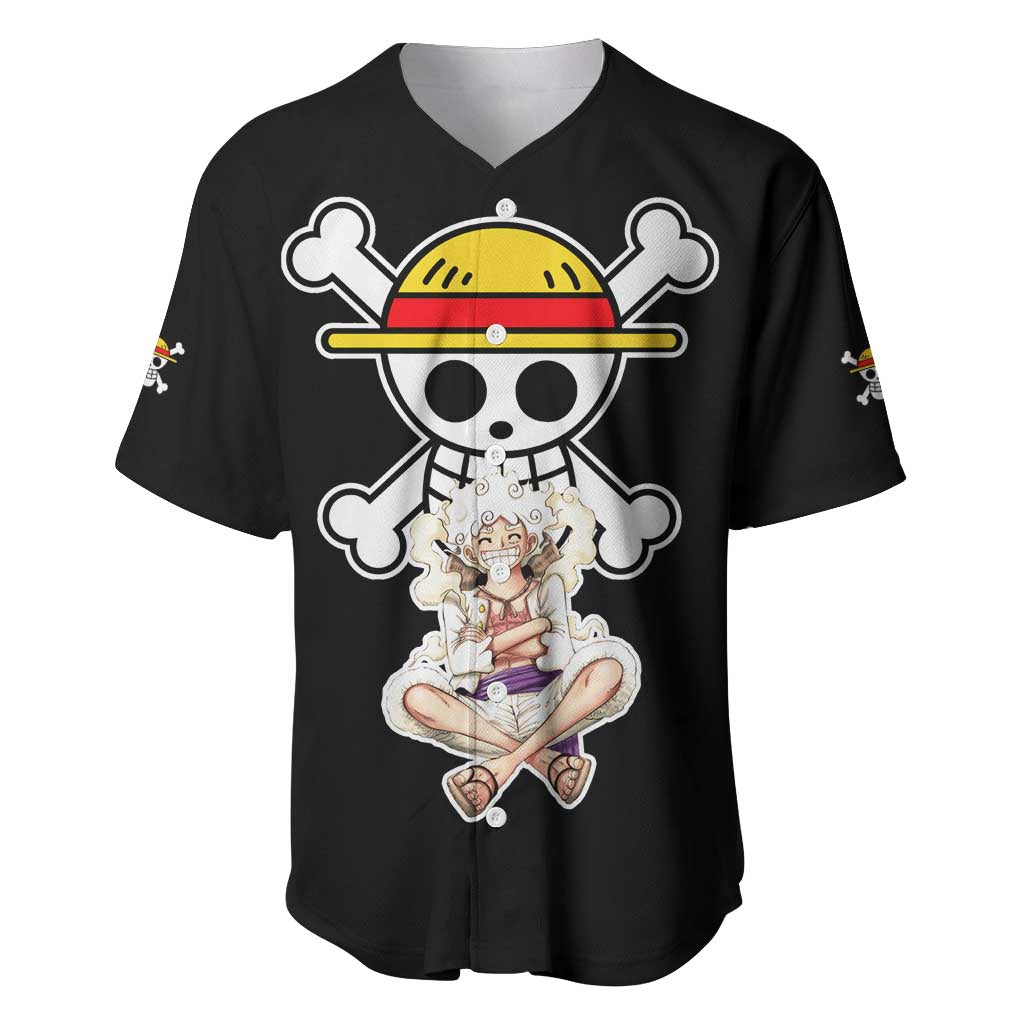 Nika Gear 5th Luffy - One Piece Baseball Jersey Anime Style