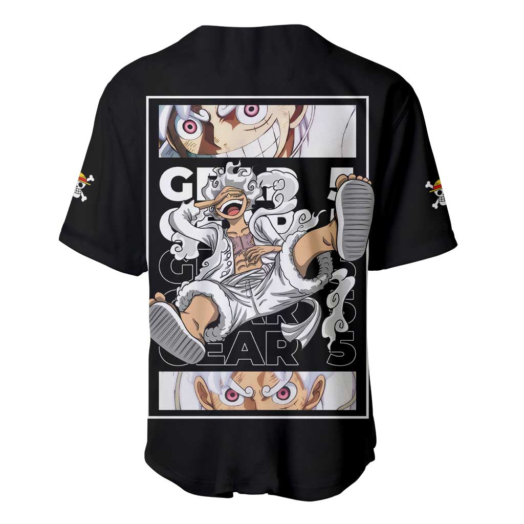 Nika Gear 5th Luffy - One Piece Baseball Jersey Anime Style