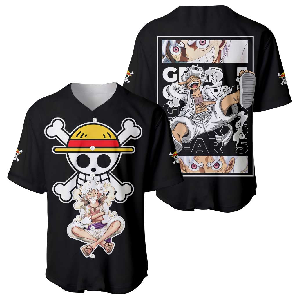 Nika Gear 5th Luffy - One Piece Baseball Jersey Anime Style
