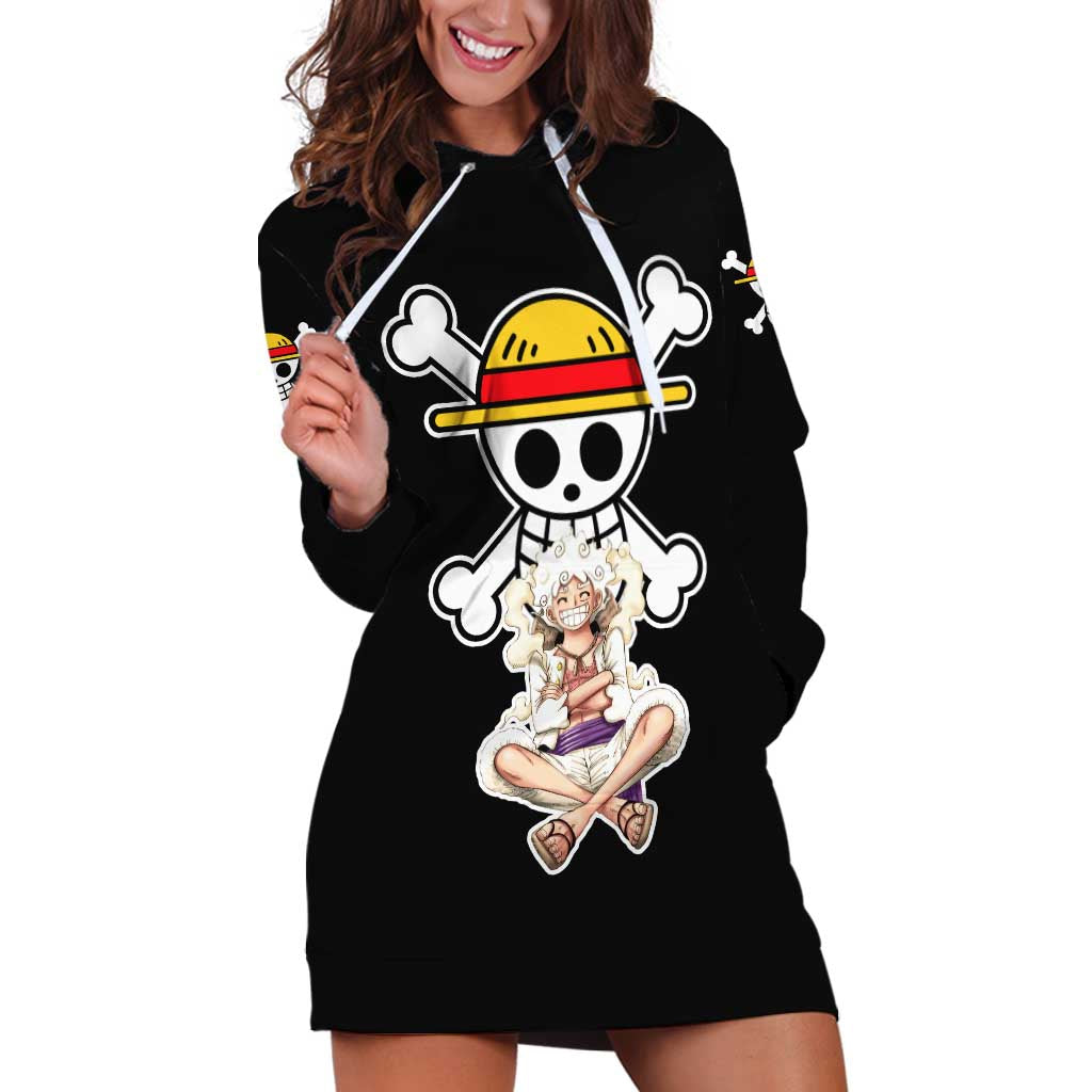 Nika Gear 5th Luffy - One Piece Hoodie Dress Anime Style