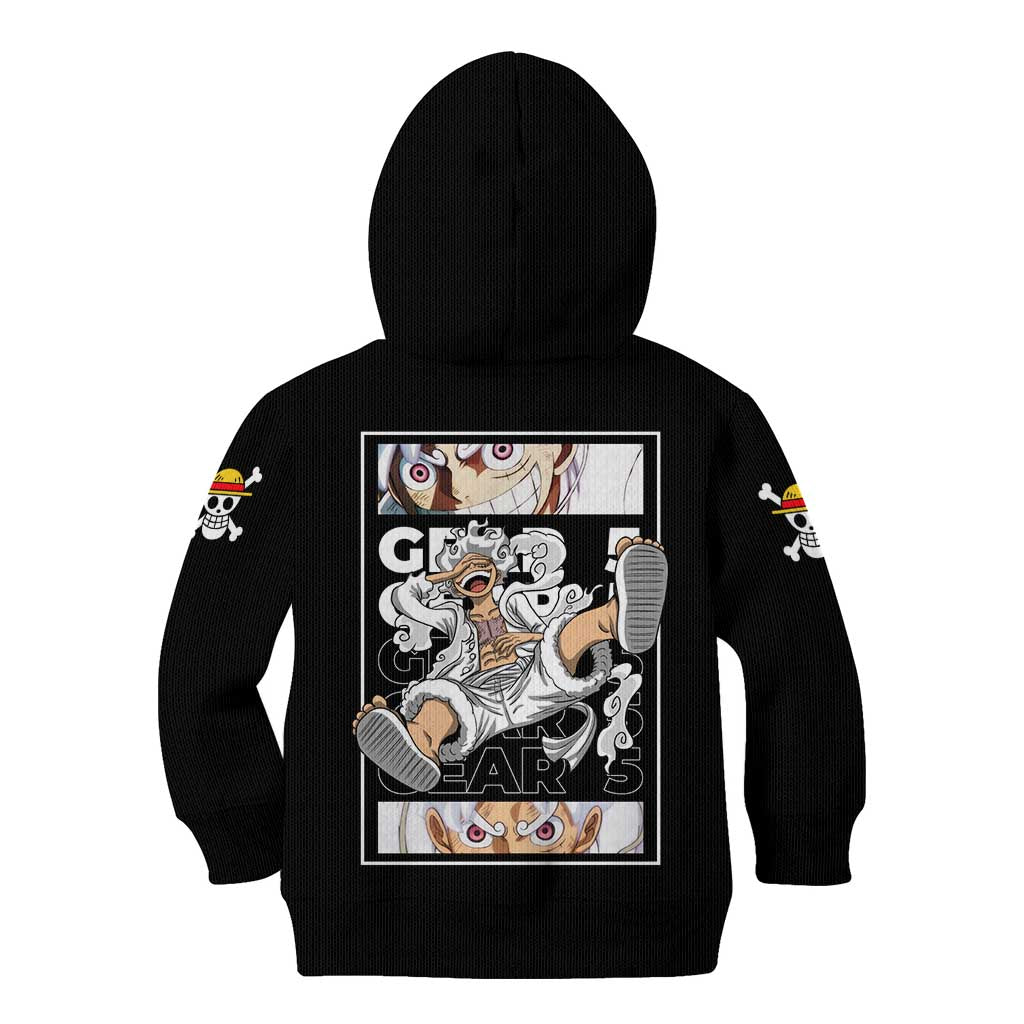 Nika Gear 5th Luffy - One Piece Kid Hoodie Anime Style