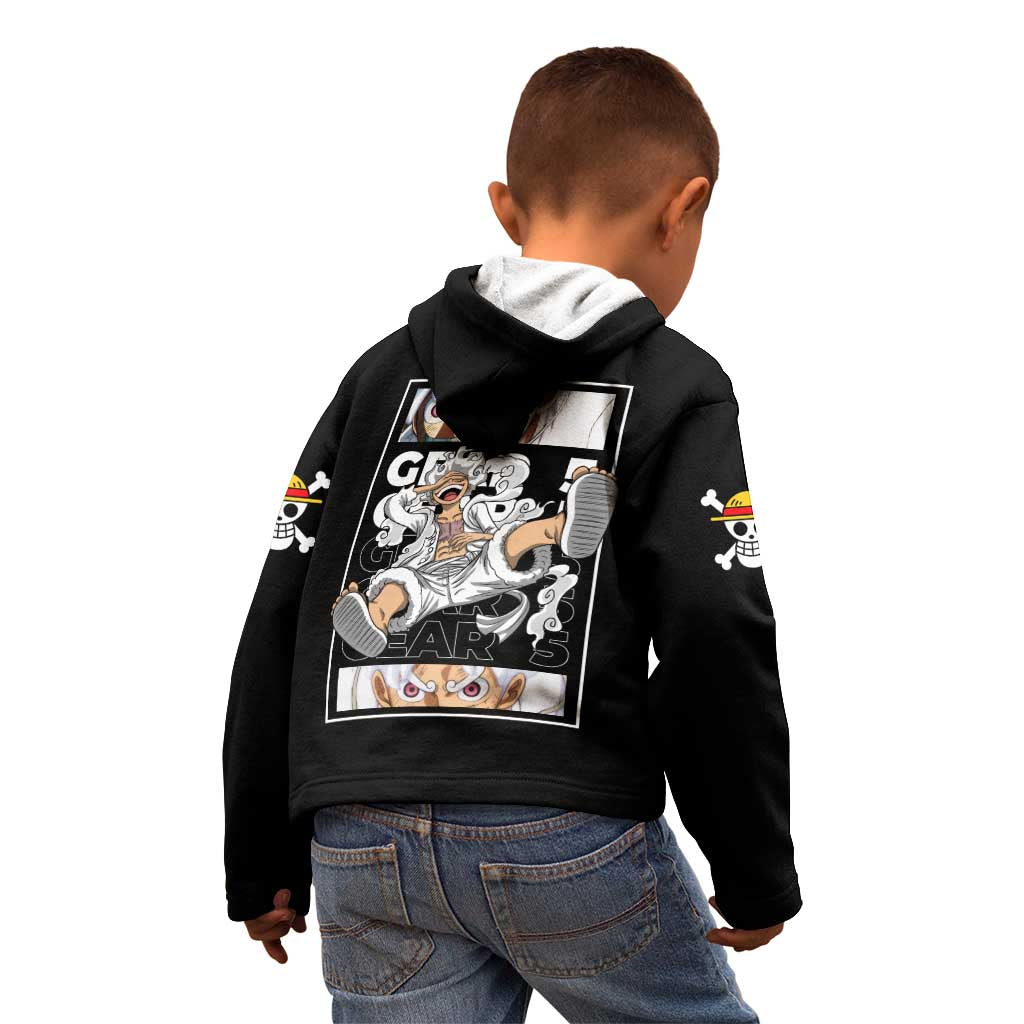 Nika Gear 5th Luffy - One Piece Kid Hoodie Anime Style
