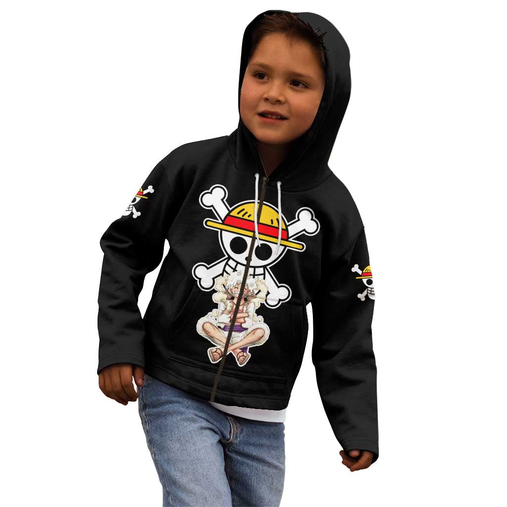 Nika Gear 5th Luffy - One Piece Kid Hoodie Anime Style
