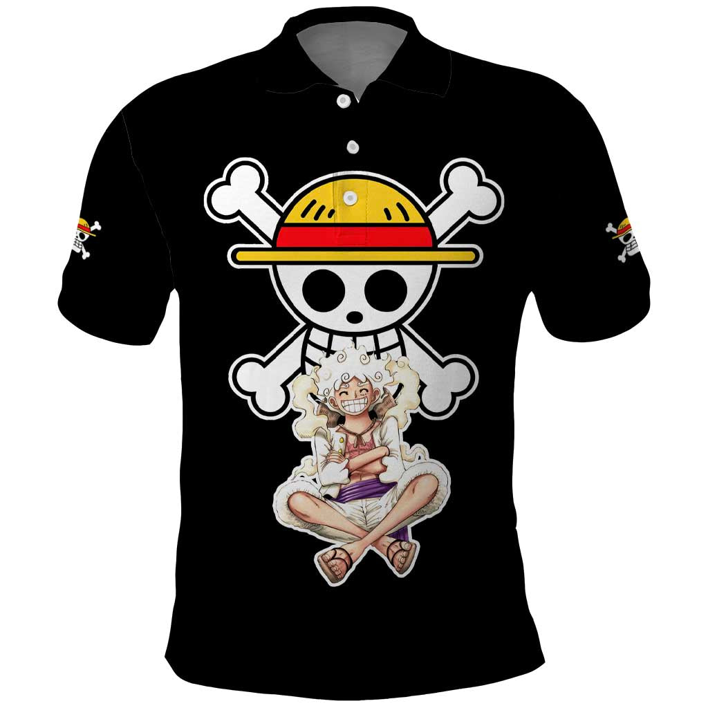 Nika Gear 5th Luffy - One Piece Polo Shirt Anime Style