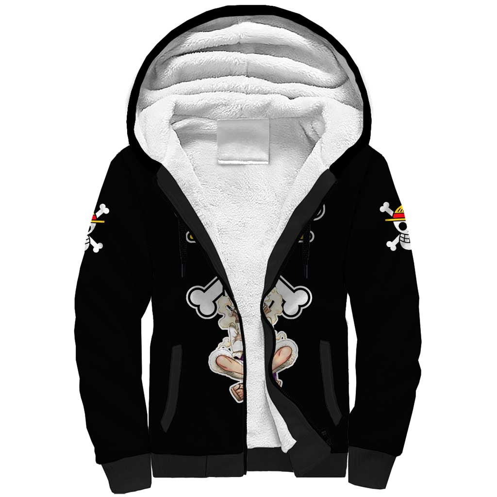Nika Gear 5th Luffy - One Piece Sherpa Hoodie Anime Style
