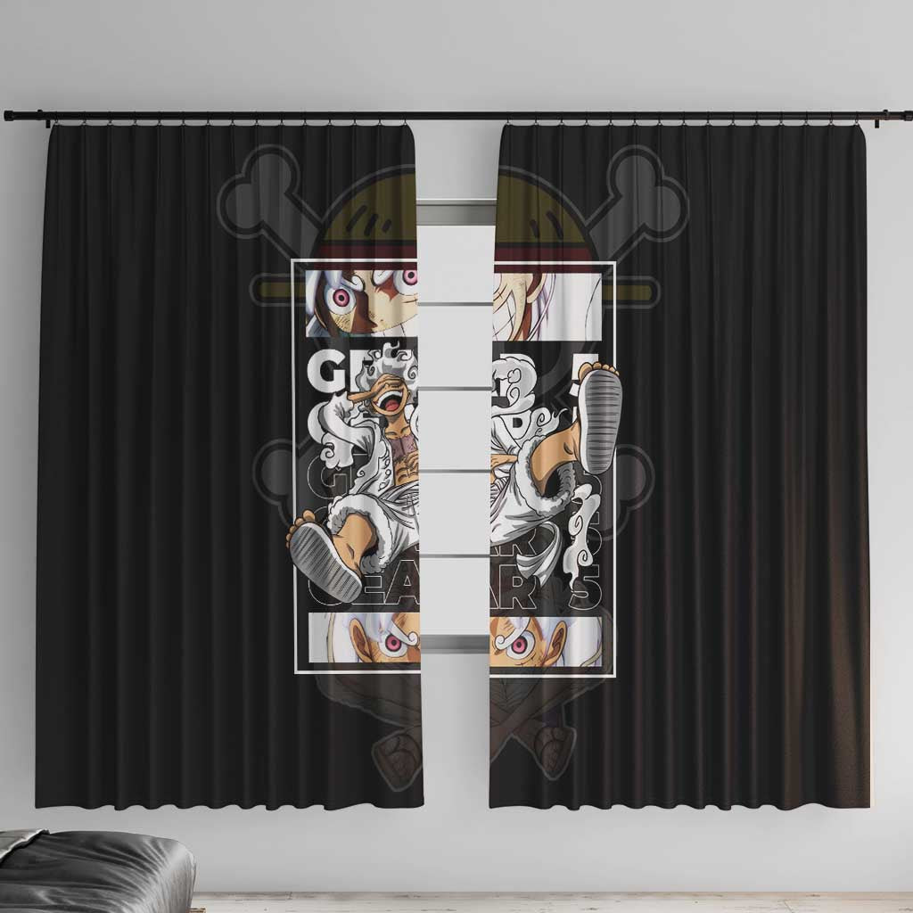 Nika Gear 5th Luffy - One Piece Window Curtain Anime Style