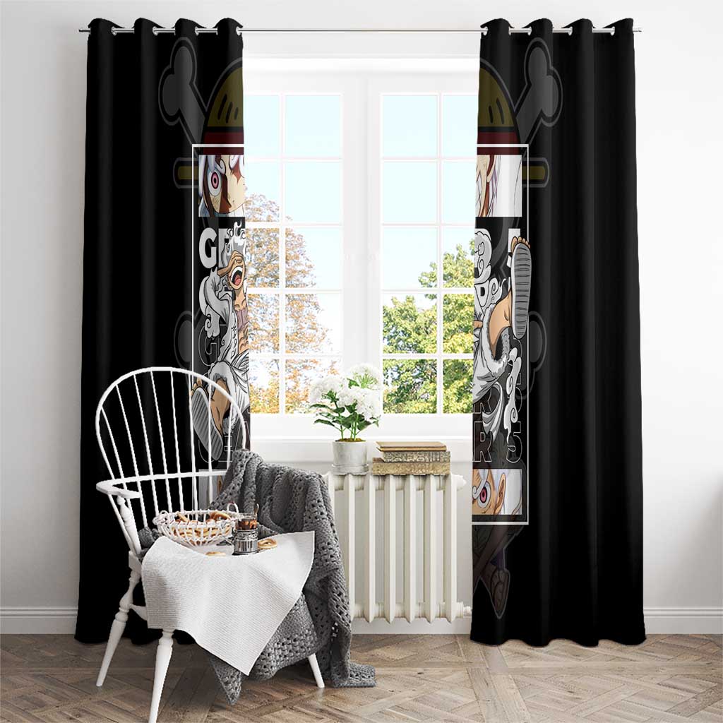 Nika Gear 5th Luffy - One Piece Window Curtain Anime Style