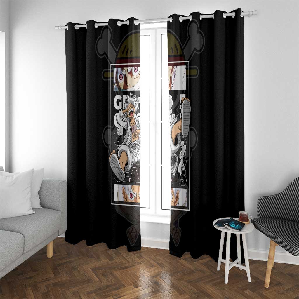 Nika Gear 5th Luffy - One Piece Window Curtain Anime Style