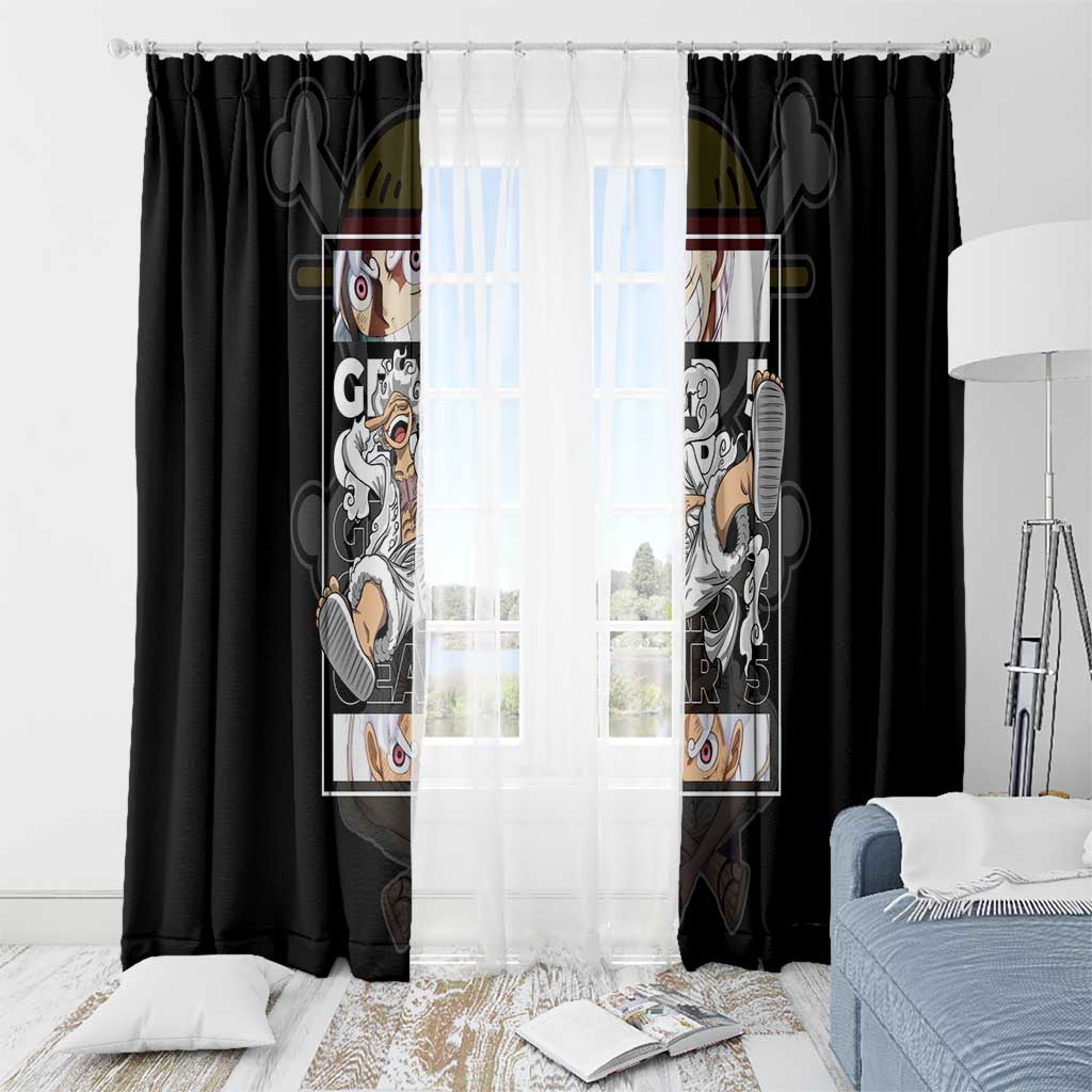 Nika Gear 5th Luffy - One Piece Window Curtain Anime Style