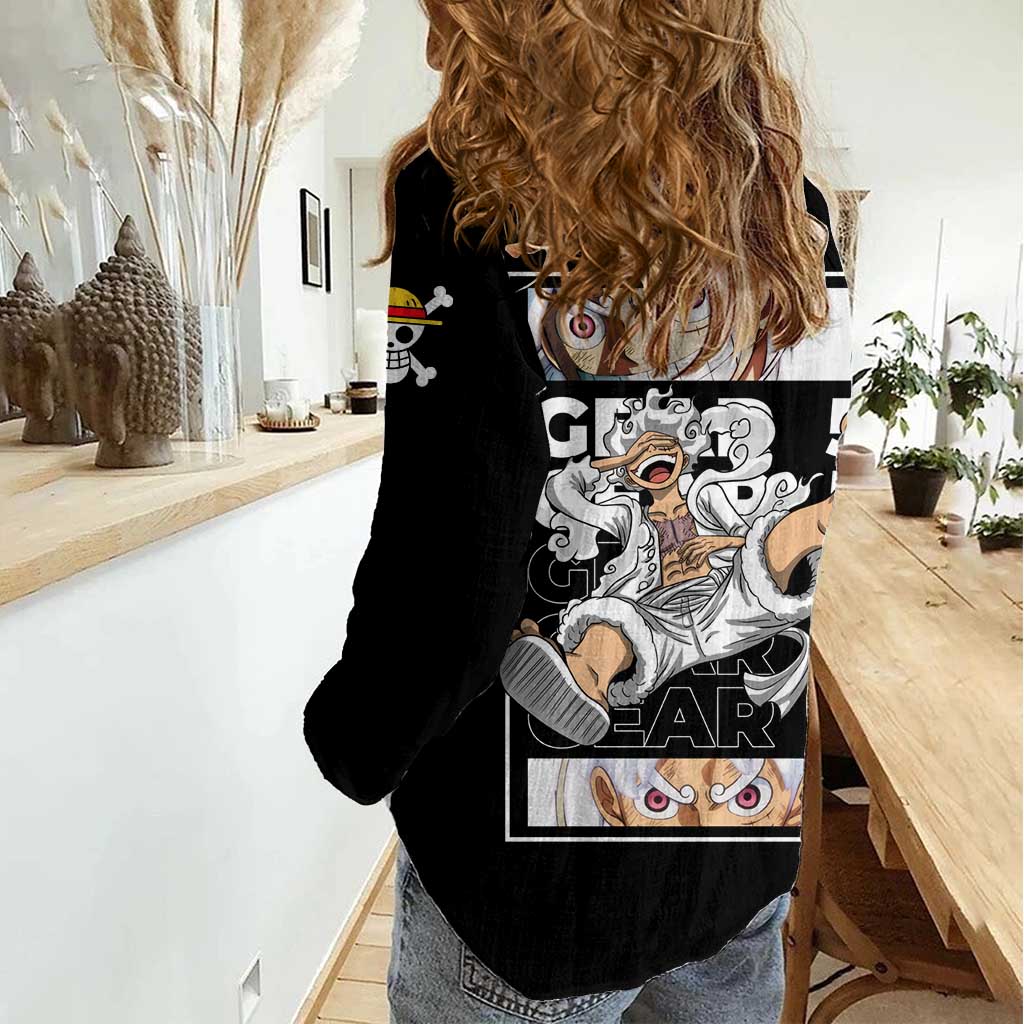 Nika Gear 5th Luffy - One Piece Women Casual Shirt Anime Style