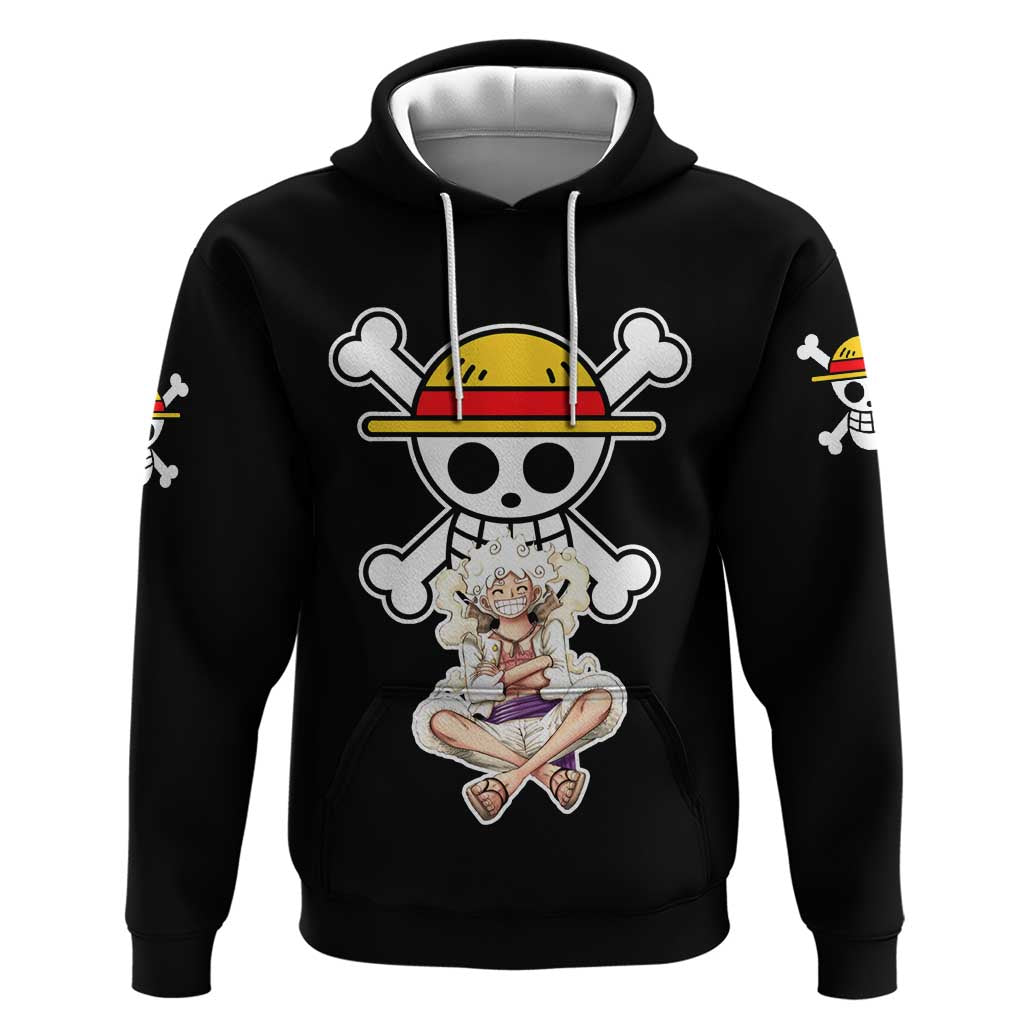 Nika Gear 5th Luffy - One Piece Zip Hoodie Anime Style