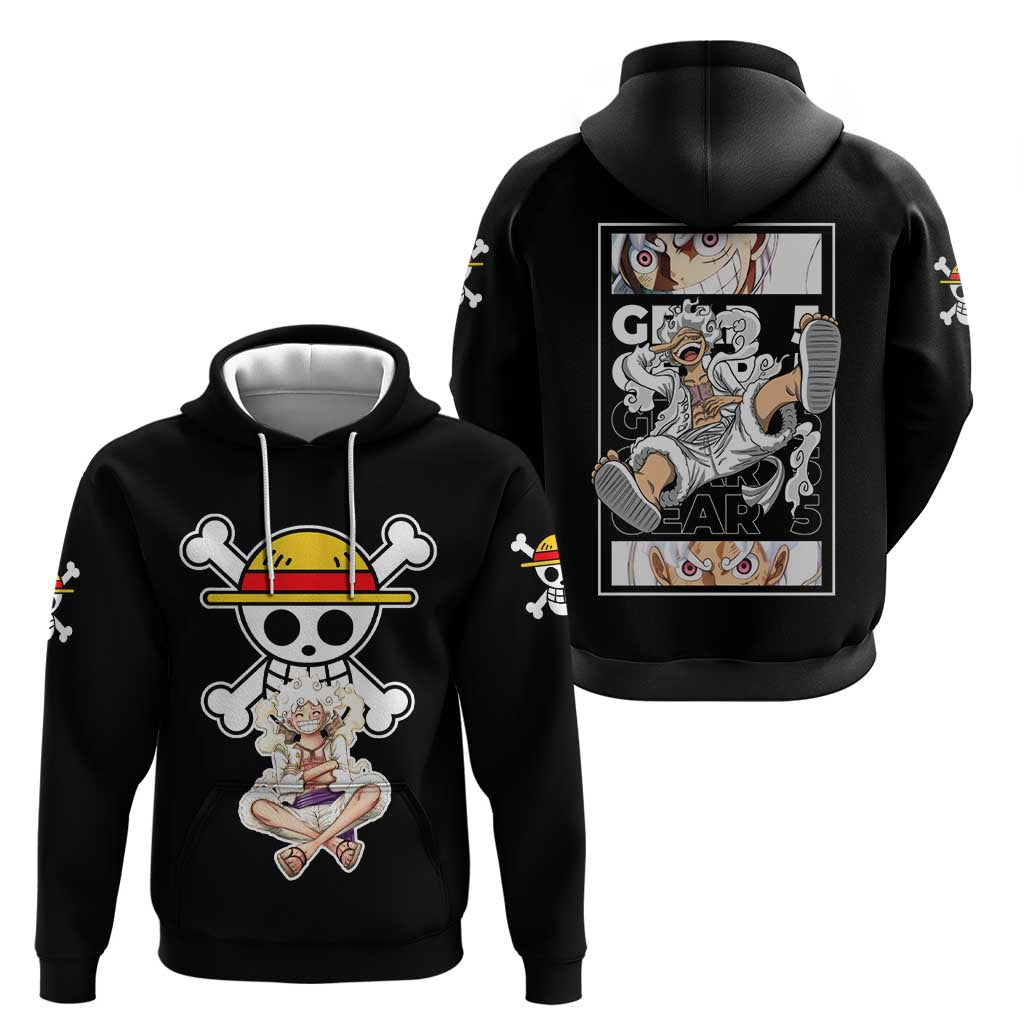 Nika Gear 5th Luffy - One Piece Zip Hoodie Anime Style