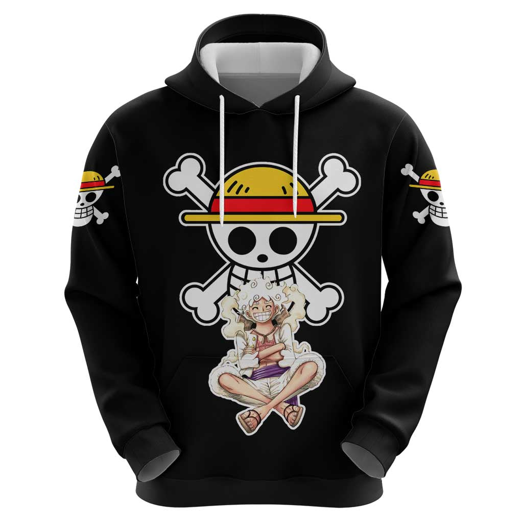 Nika Gear 5th Luffy - One Piece Zip Hoodie Anime Style