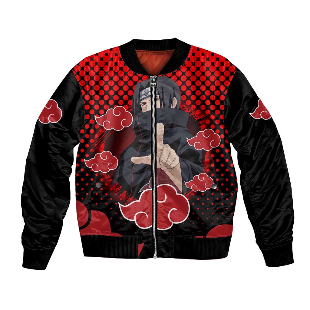 Akatsuki Itachi - Natuto Bomber Jacket Anime Style