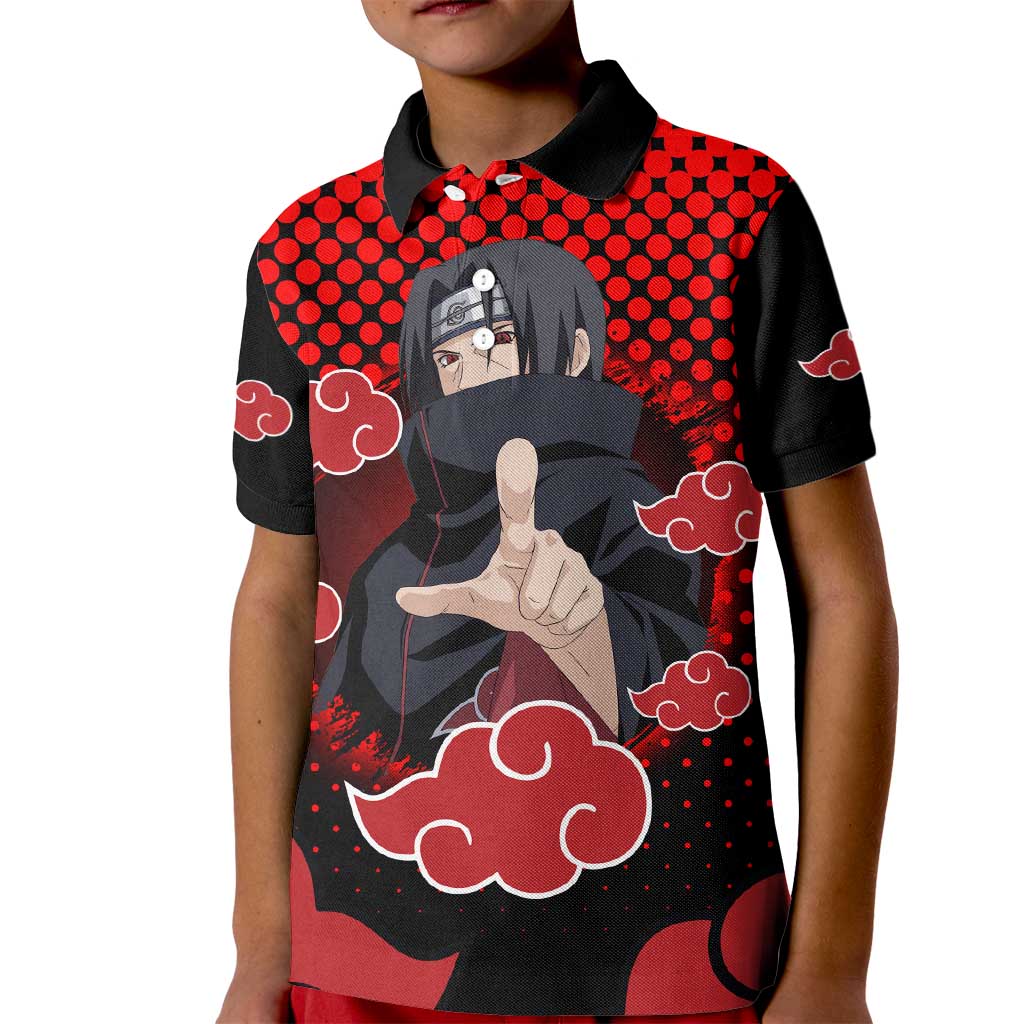Akatsuki Itachi - Natuto Kid Polo Shirt Anime Style