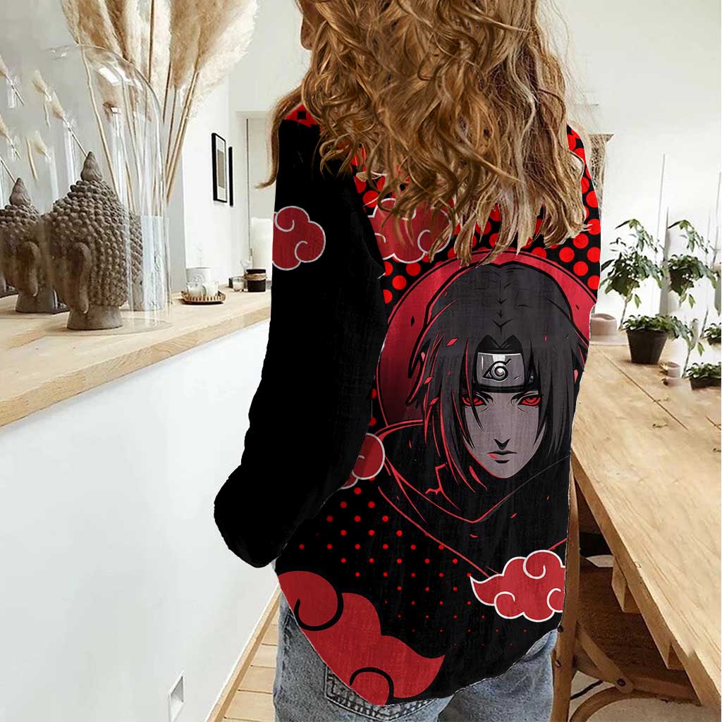 Akatsuki Itachi - Natuto Women Casual Shirt Anime Style
