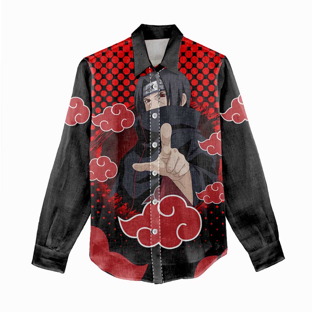Akatsuki Itachi - Natuto Women Casual Shirt Anime Style