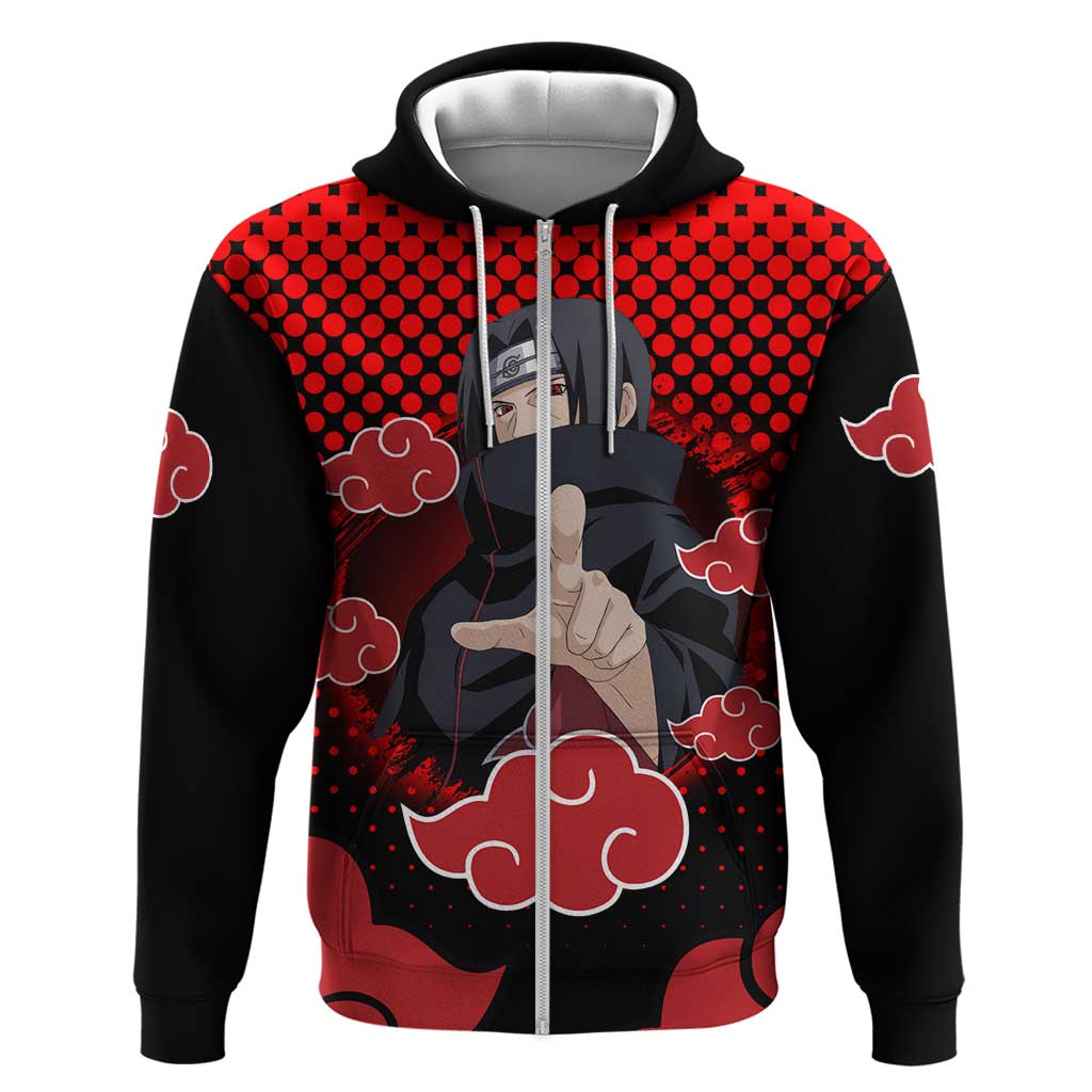 Akatsuki Itachi - Natuto Zip Hoodie Anime Style