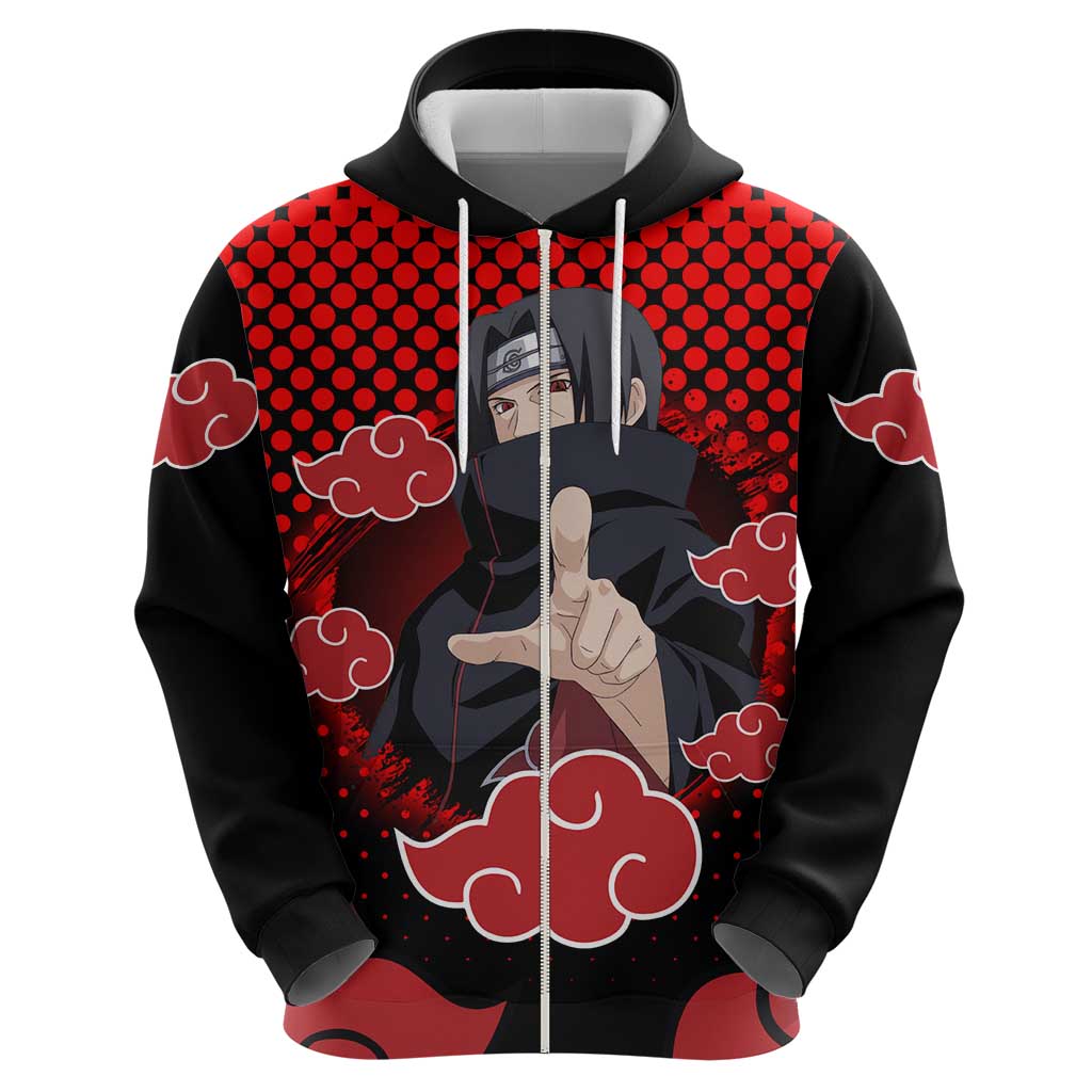 Akatsuki Itachi - Natuto Zip Hoodie Anime Style