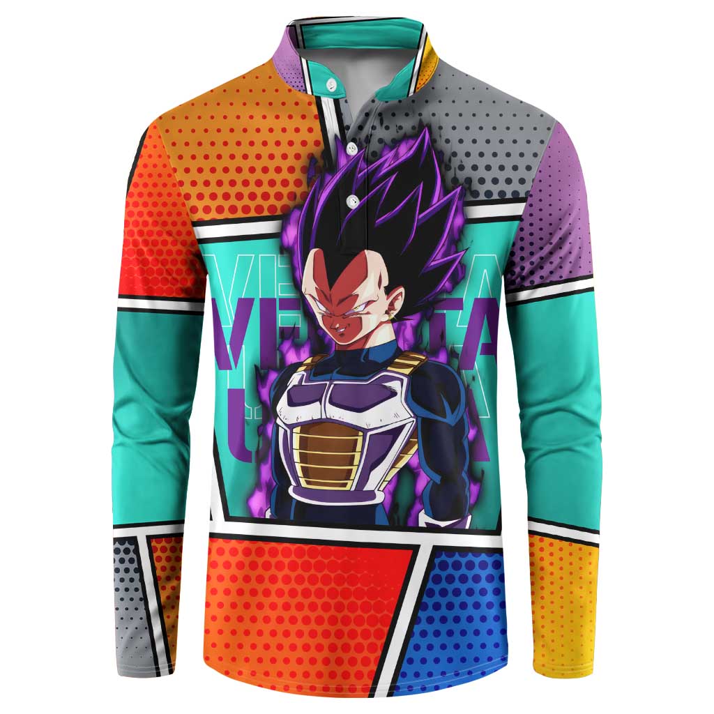 - Dragon Ball Button Sweatshirt Anime Style