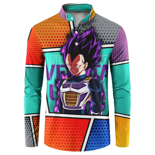 - Dragon Ball Button Sweatshirt Anime Style