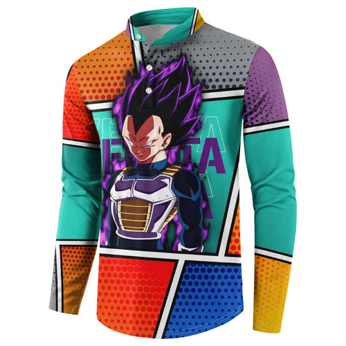 - Dragon Ball Button Sweatshirt Anime Style