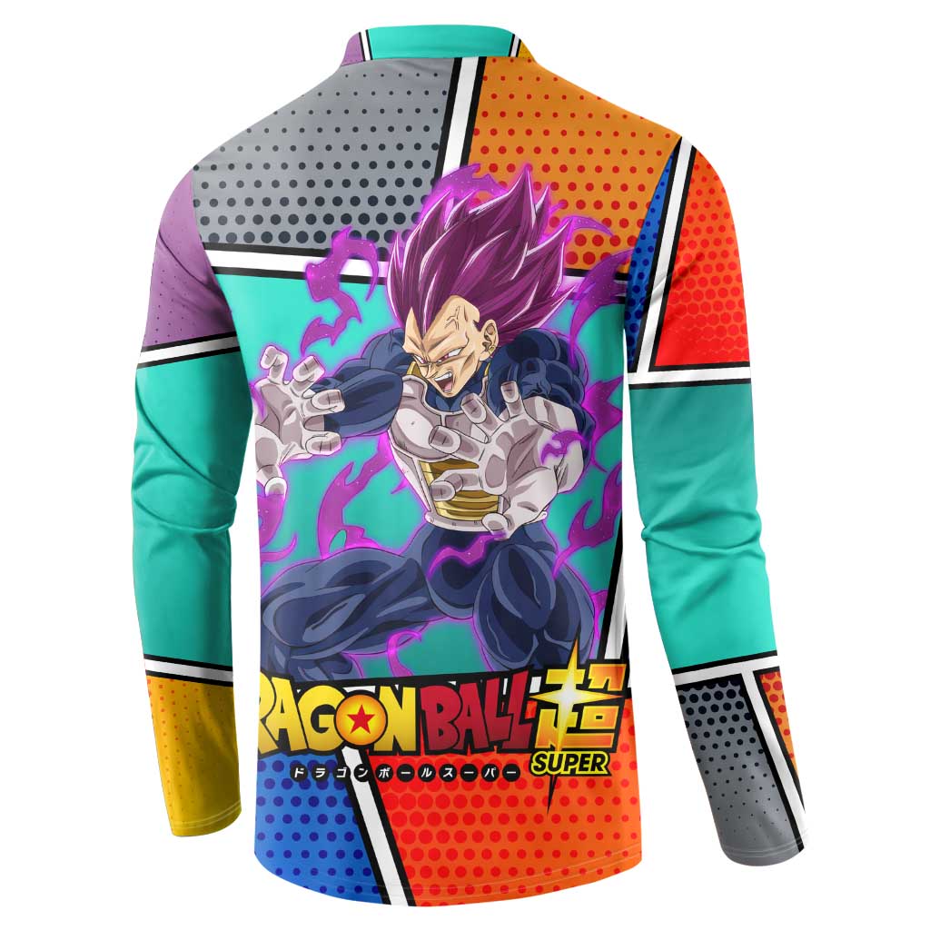 - Dragon Ball Button Sweatshirt Anime Style