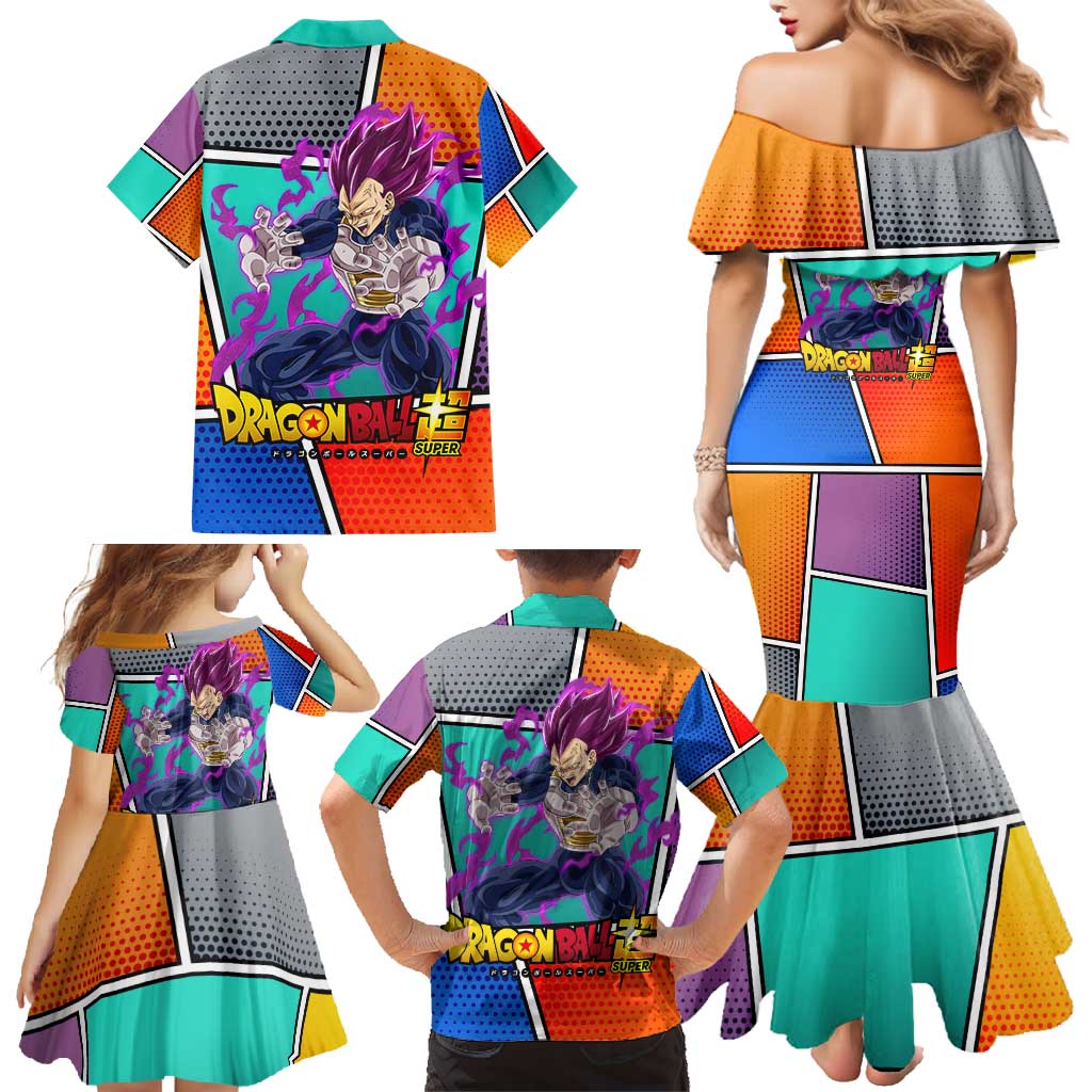 - Dragon Ball Family Matching Mermaid Dress and Hawaiian Shirt Anime Style