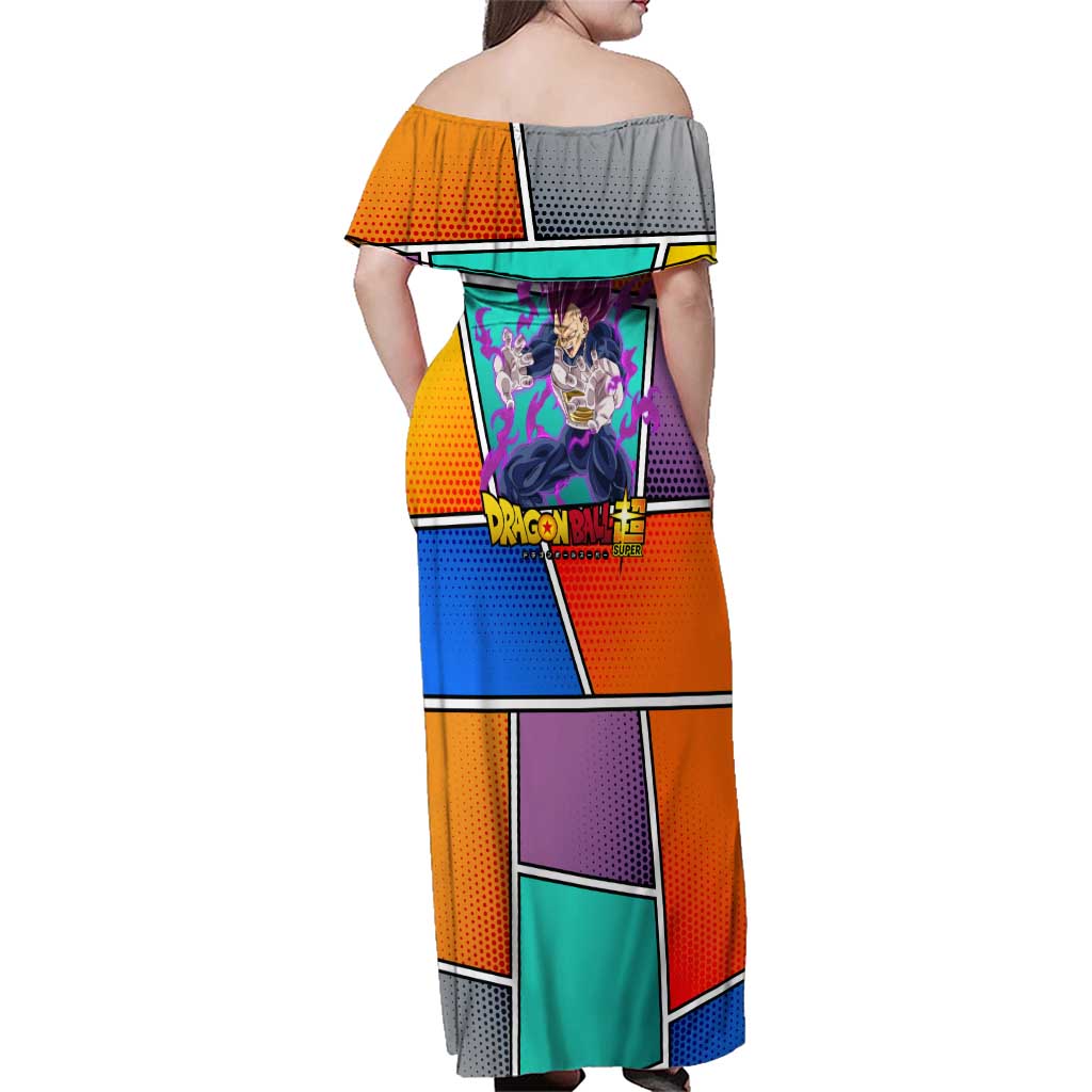 - Dragon Ball Family Matching Off Shoulder Maxi Dress and Hawaiian Shirt Anime Style
