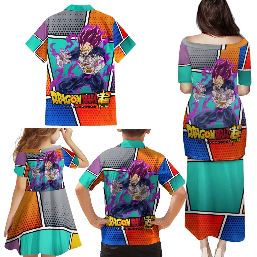 - Dragon Ball Family Matching Puletasi and Hawaiian Shirt Anime Style