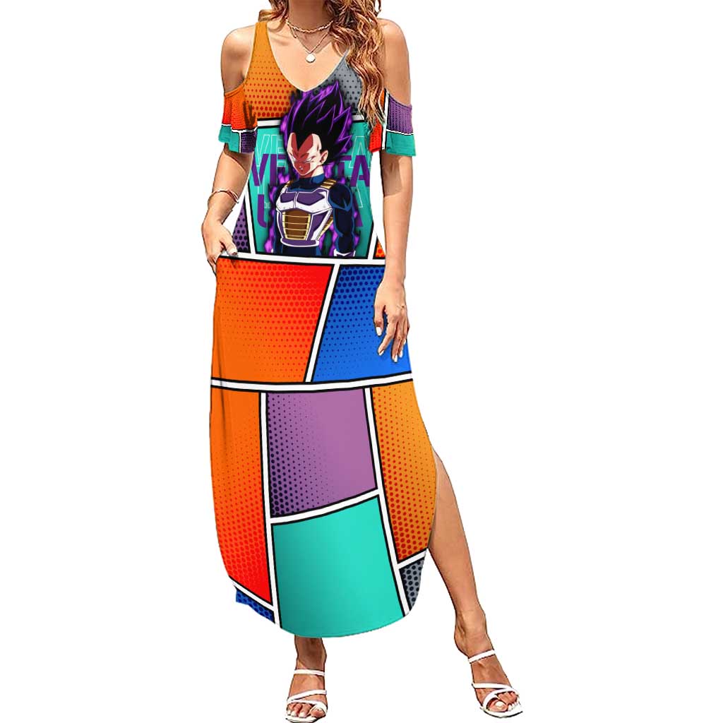 - Dragon Ball Family Matching Summer Maxi Dress and Hawaiian Shirt Anime Style
