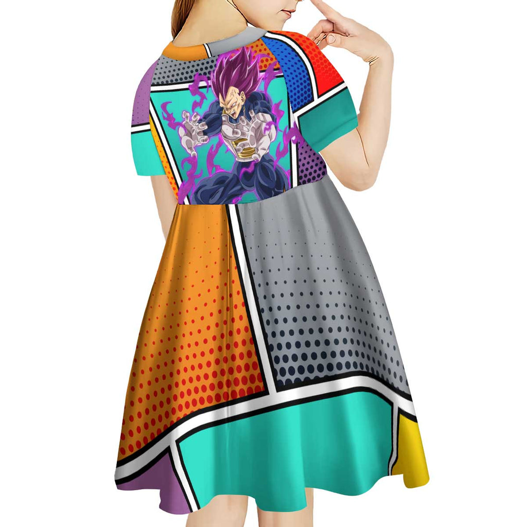 - Dragon Ball Kid Short Sleeve Dress Anime Style