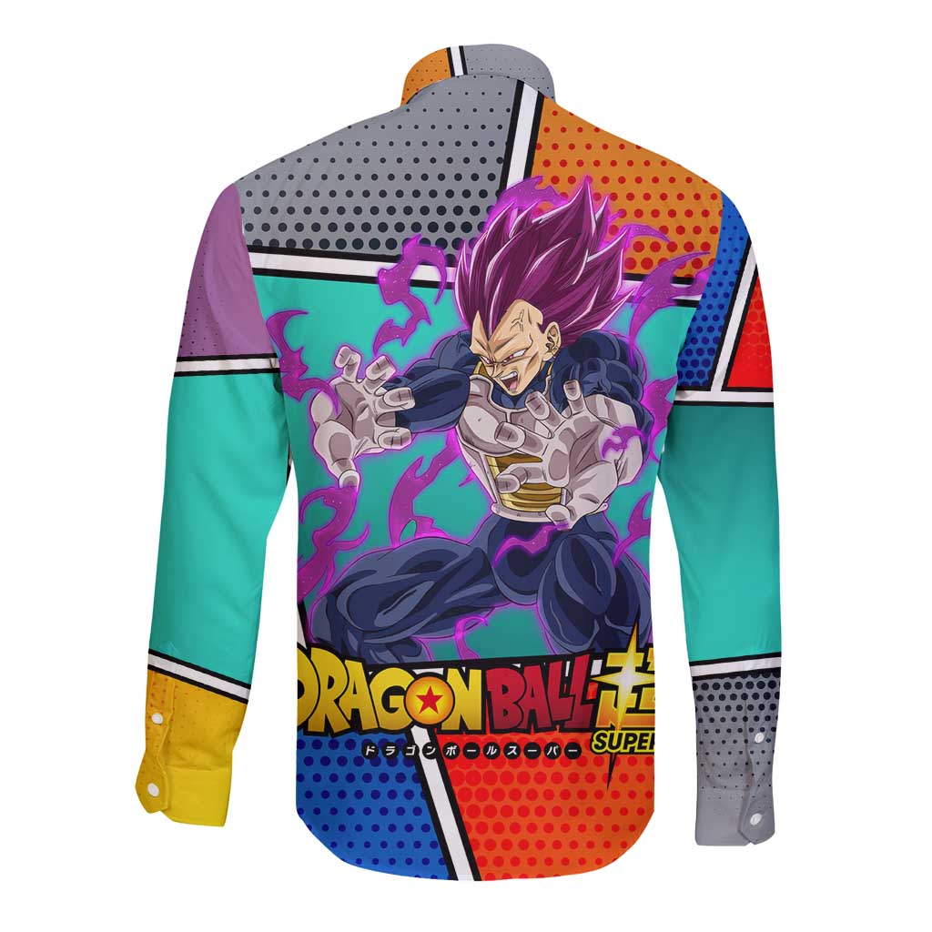- Dragon Ball Long Sleeve Button Shirt Anime Style