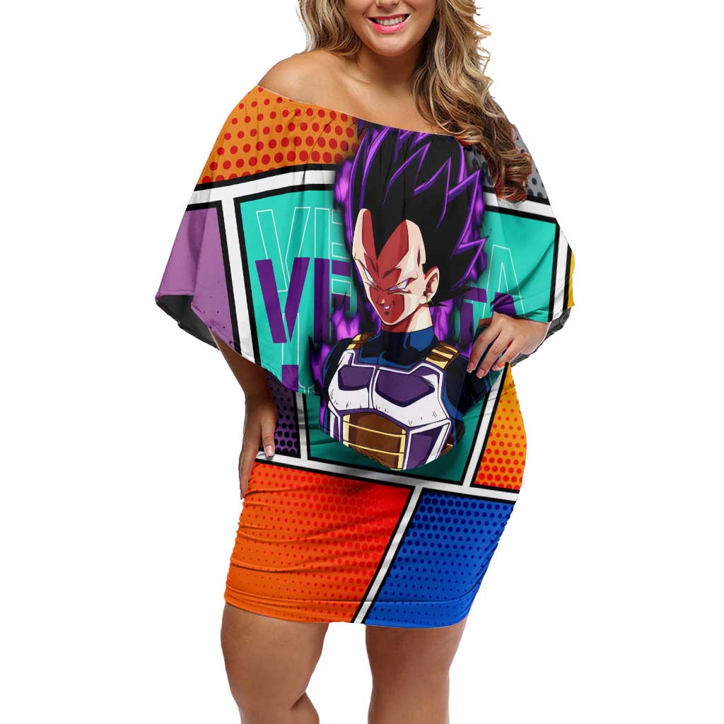 - Dragon Ball Off Shoulder Short Dress Anime Style