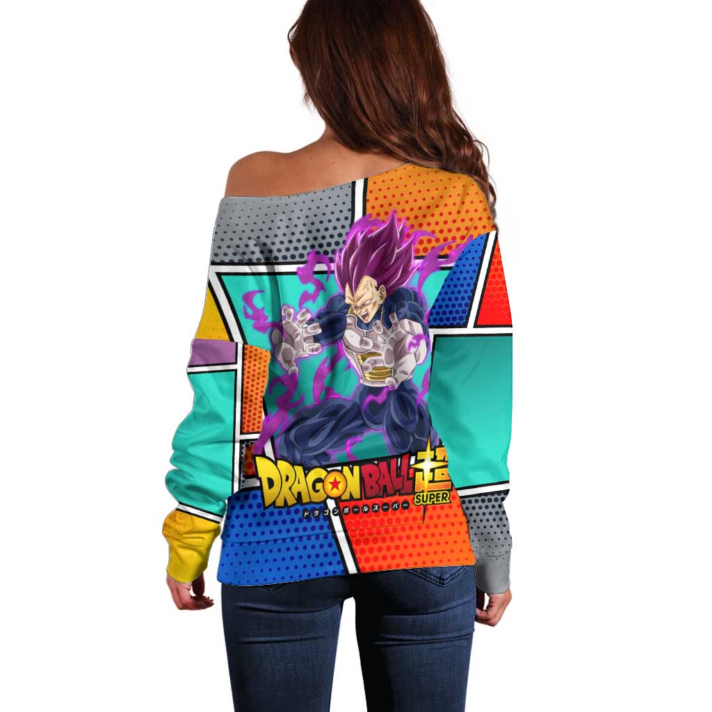 - Dragon Ball Off Shoulder Sweater Anime Style