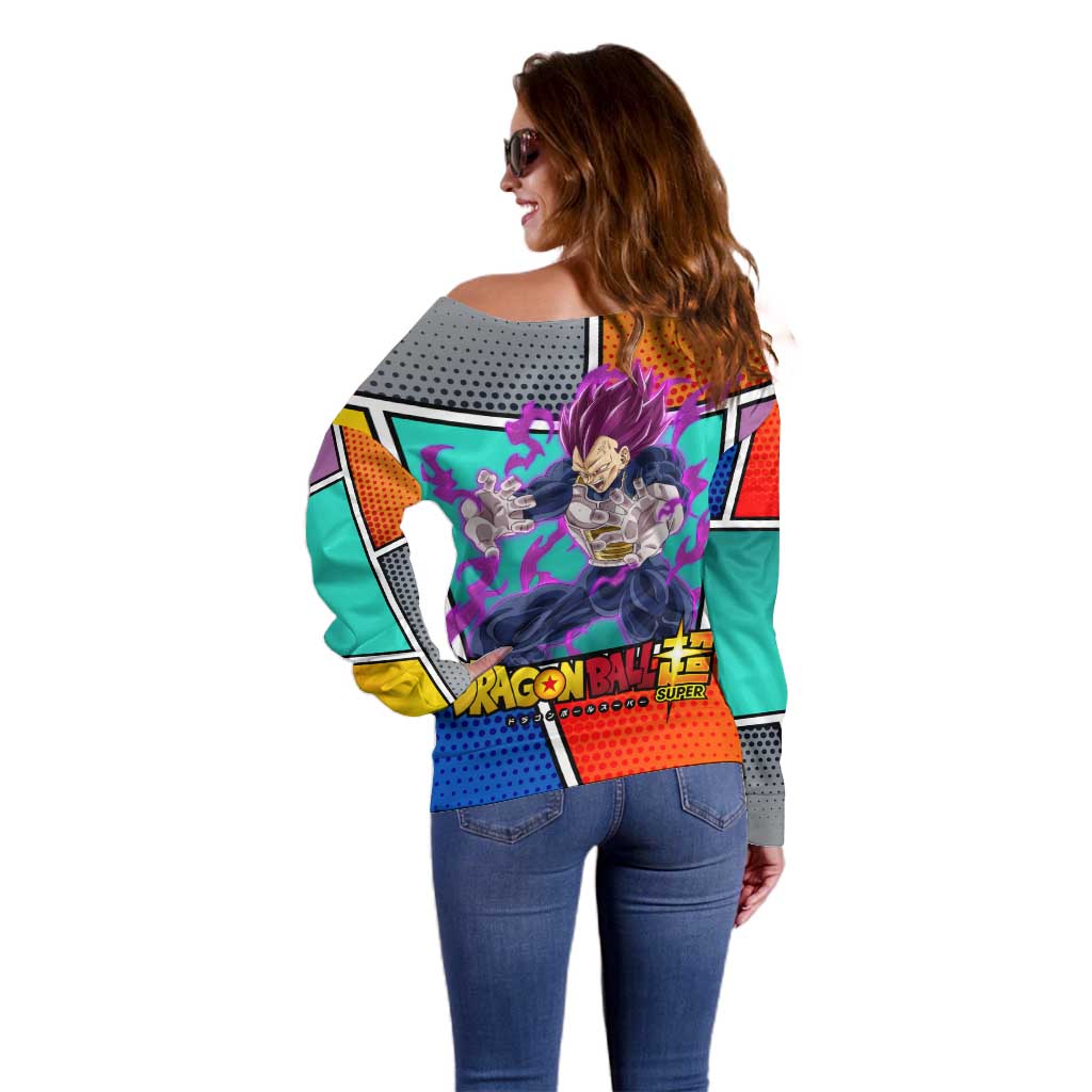- Dragon Ball Off Shoulder Sweater Anime Style