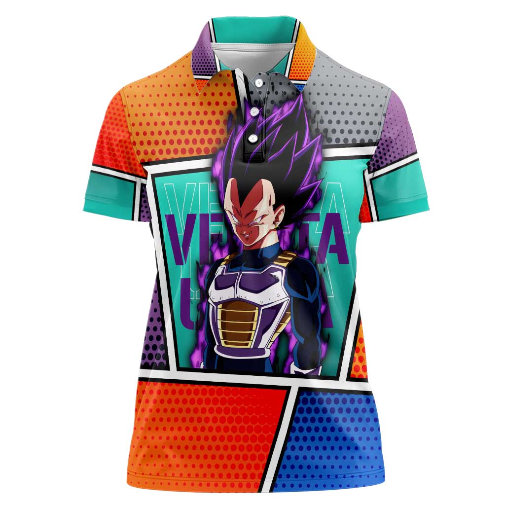 - Dragon Ball Women Polo Shirt Anime Style